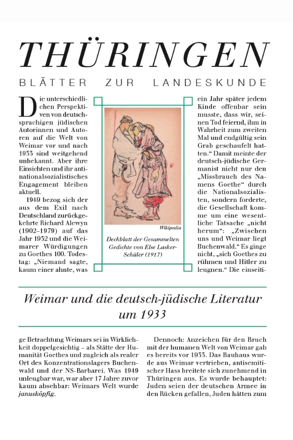 Buchcover "131 - Weimar und die deutsch-jüdische Literatur um 1933" von Burkhard Stenzel. 