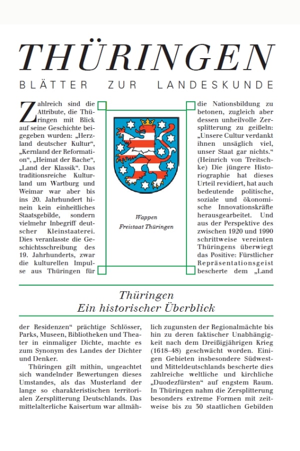 Buchcover "40 - Thüringen. Ein historischer Überblick" von Steffen Raßloff. 