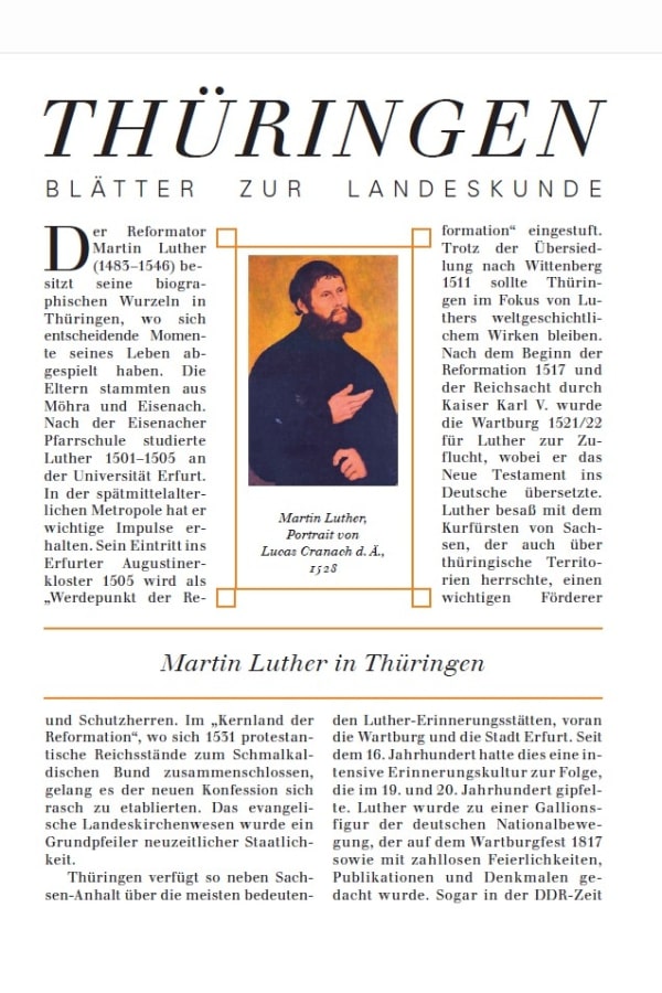 Buchcover "84 - Martin Luther in Thüringen" von Steffen Raßloff. 