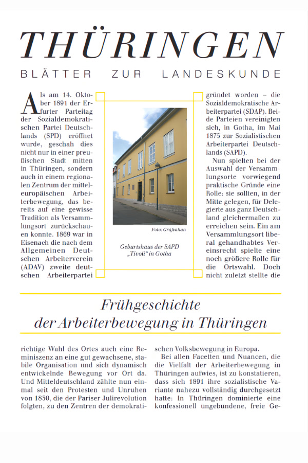 Buchcover "92 - Frühgeschichte der Arbeiterbewegung in Thüringen" von Karsten Rudolph. 