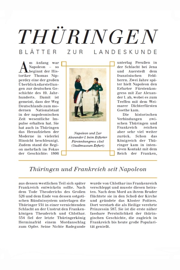Buchcover "99 - Thüringen und Frankreich seit Napoleon" von Steffen Raßloff. 