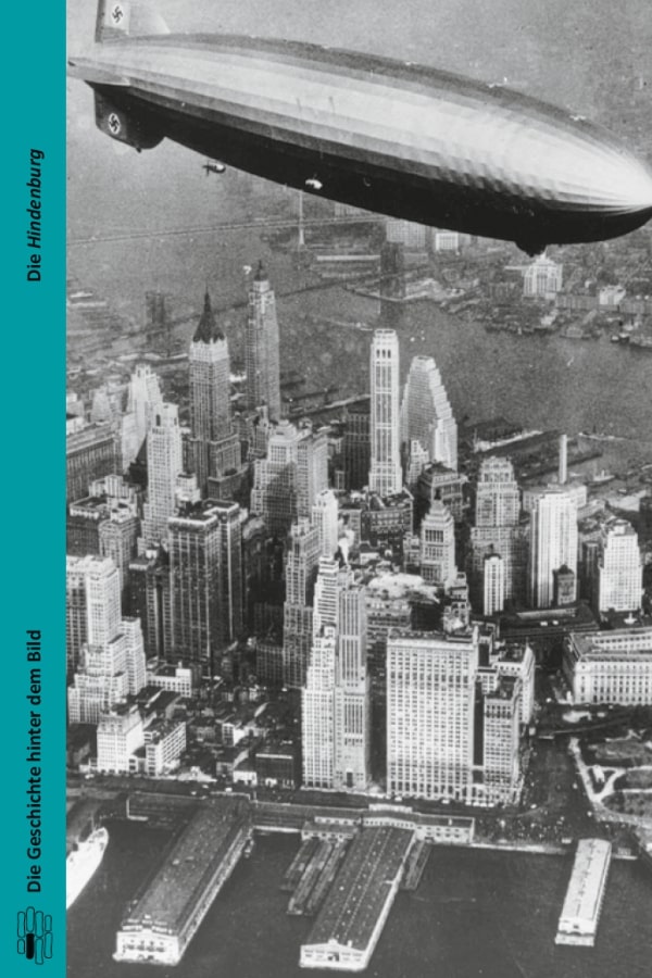 Buchcover "Die Hindenburg" von Horst Kleinert. Das Cover zeigt eine Schwarz-Weiß-Fotografie der Hindenburg.