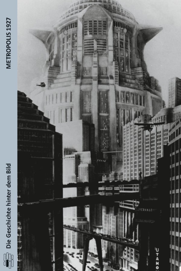 Buchcover "Metropolis 1927" von Thomas Bähr. Das Cover zeigt die Stadtansicht der Metropolis. 