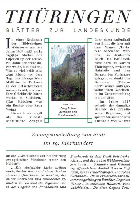 Buchcover "107 - Zwangsansiedlung von Sinti im 19. Jahrhundert" von Simone Knodel. 