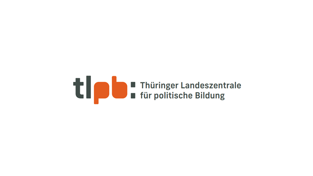 Logo der Landeszentrale für politische Bildung auf weißem Hintergund