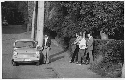 Aufnahme der Verhaftung von Lothar Rochau 1983