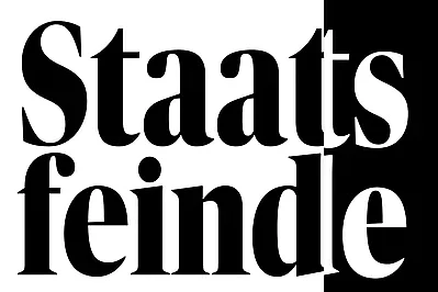 Buchcover mit auffälligem schwarz-weißem Schriftzug: „Staatsfeinde. Rechte Subkulturen in Ostdeutschland seit den 1970er Jahren“ von Stefan Wellgraf, erschienen im Ch. Links Verlag.