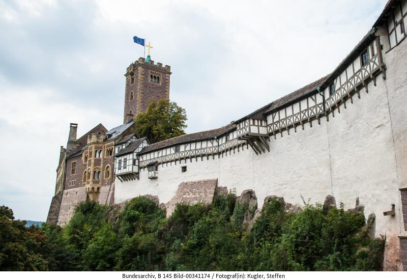 Außenansicht der Thüringer Wartburg in Eisenach